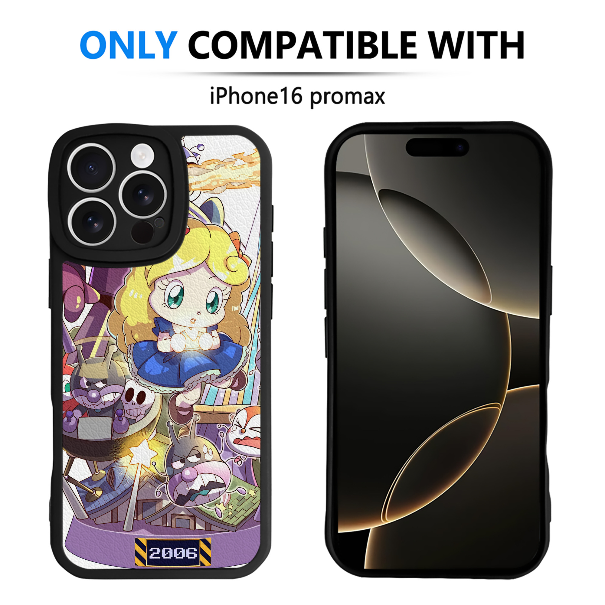 （画像用） アンパンマン Anpanman 【iPhone 16シリーズ対応】シリコンスマホケース（レザー調） 材質：シリコン